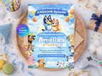 Bluey Birthday Invitation | Editable Canva Template Digital