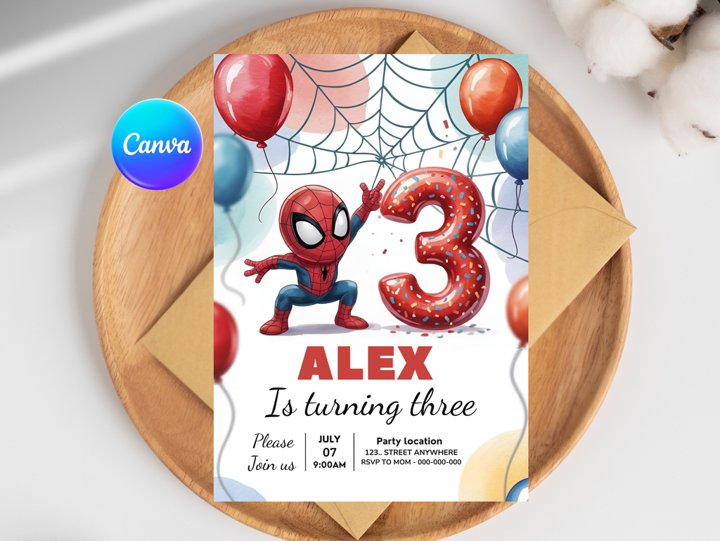 Sonic Birthday Invitation, Digital Instant Download in Canva