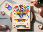Paw Patrol Birthday Invitation | Canva Template