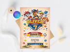 Paw Patrol Birthday Invitation | Canva Template