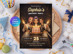 Kpop Birthday Invitation | Editable Canva Template