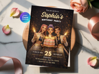 Kpop Birthday Invitation | Editable Canva Template