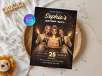 Kpop Birthday Invitation | Editable Canva Template