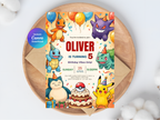 Pokemon Birthday Invitation | Editable Canva Template Download