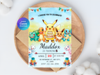 Pokemon Birthday Invitation | Editable Canva Template