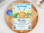 Pokemon Birthday Invitation | Editable Canva Template
