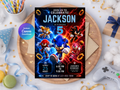 Sonic Birthday Invitation Digital Instant Download in Canva