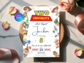 Two Infinity and Beyond Birthday Invitation | Canva