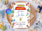 Two Infinity and Beyond Birthday Invitation | Canva