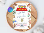 Two Infinity and Beyond Birthday Invitation | Canva